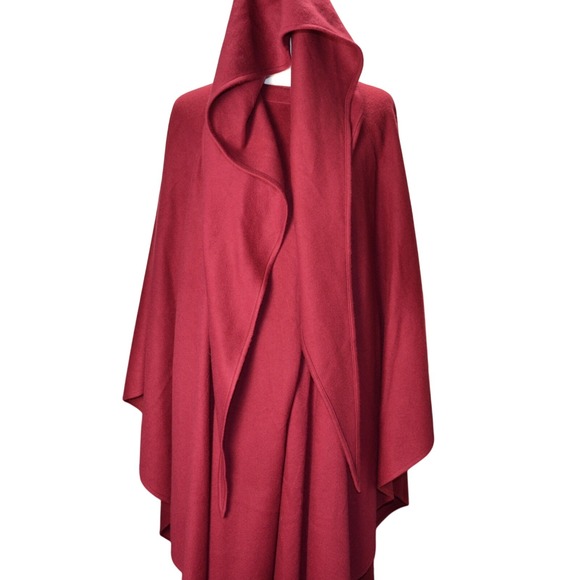 Molina by Jimmy Hourihan Dublin Ireland Wool Blend Hooded Cape - Picture 1 of 6